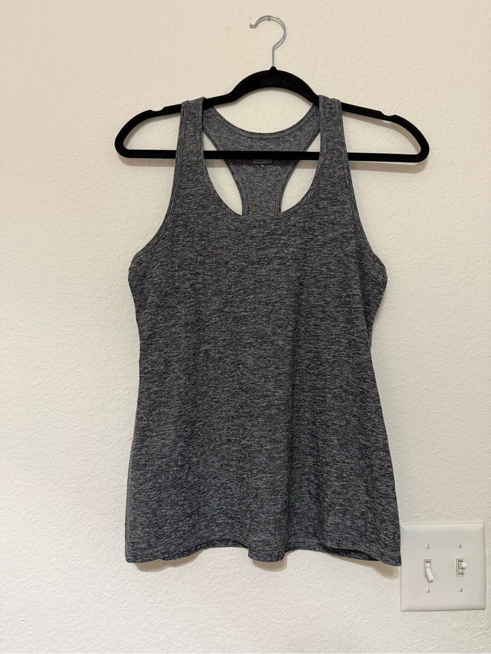 Beyond Yoga Heather Charcoal Racerback Tank